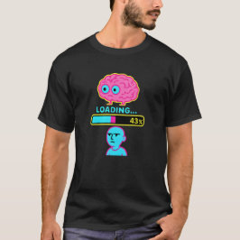 T-shirt Progrès de chargement du cerveau amusant