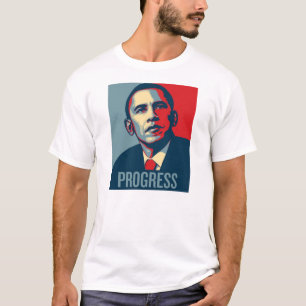 T-shirt PROGRÈS d'Obama de caserne