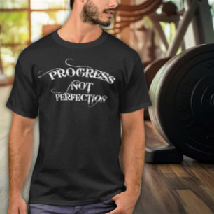 T-shirt Progrès Pas Perfection Exercice pour Hommes