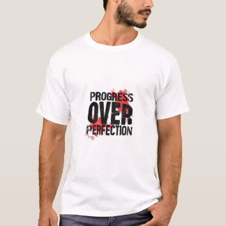 T-shirt Progrès Plutôt que Perfection - Édition Grunge
