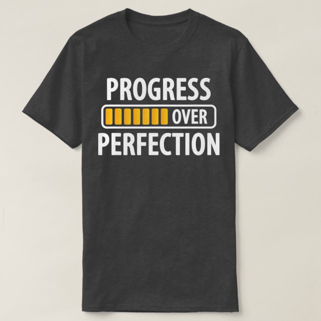 T-shirt Progrès sur l'enseignant motivationnel (116) (Design devant)