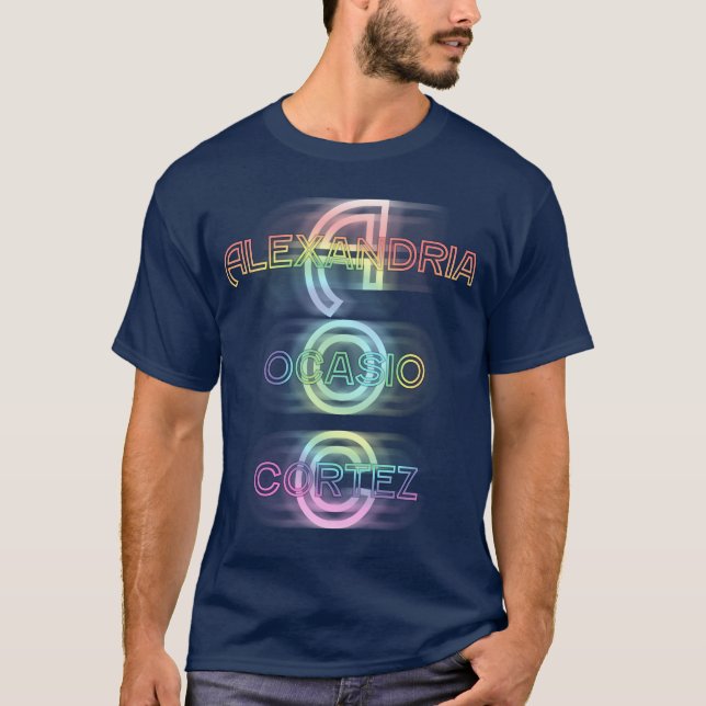 T-shirt Progressif Démocrate de l'Alexandrie Ocasio Cortez (Devant)