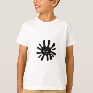 T-shirt Projection de peinture noire en colère