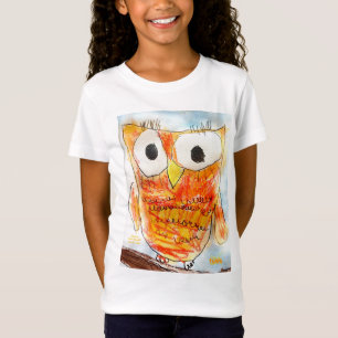 T-Shirt Projet d'art de la jeunesse du hibou   de