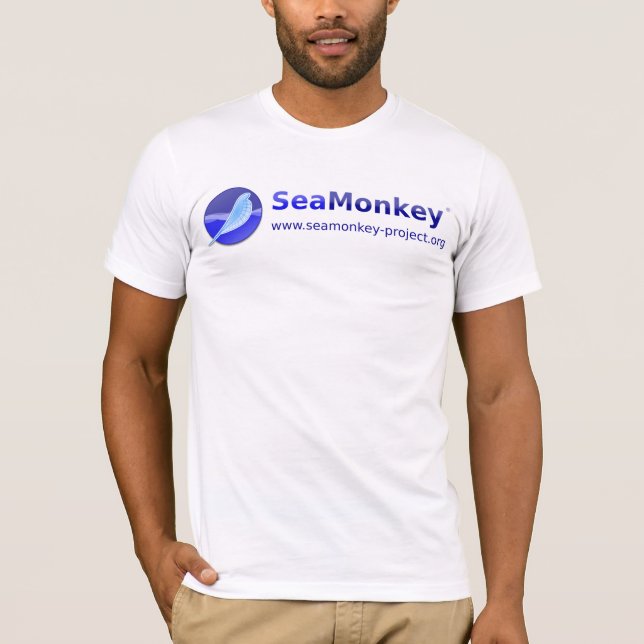 T-shirt Projet de SeaMonkey - logo horizontal (Devant)