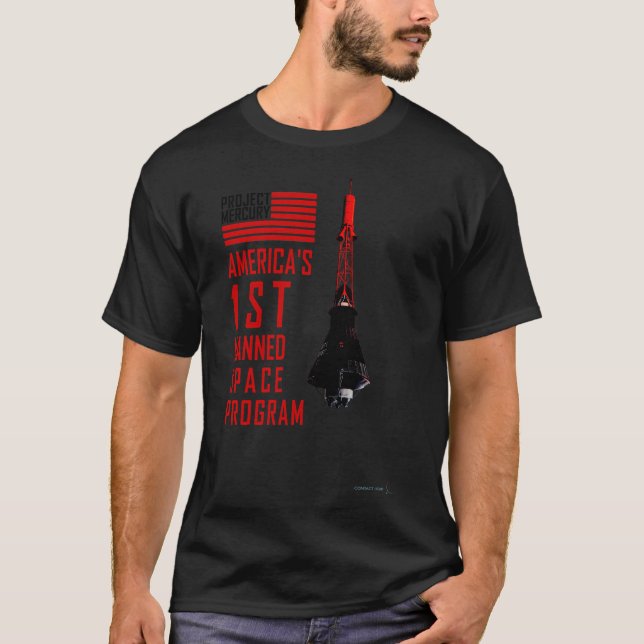 T-shirt Projet Mercury Le 1Er Programme Spatial Humain De  (Devant)