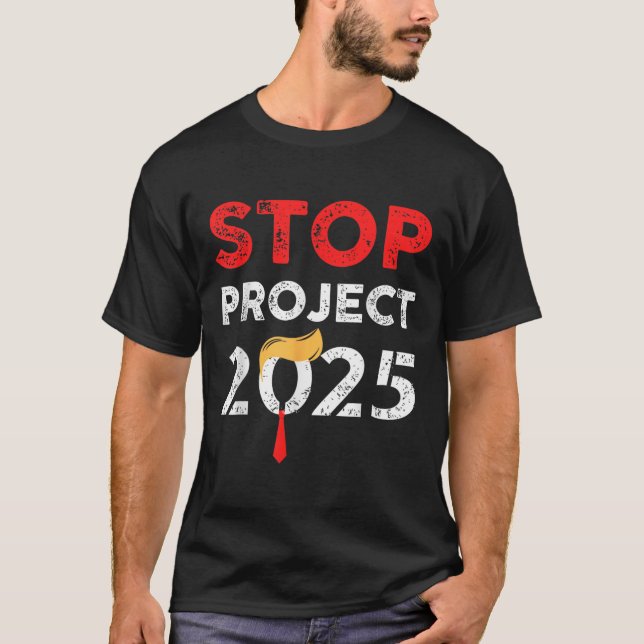 T-shirt Projet Trump 2025 : un cadeau amusant contre Trump (Devant)