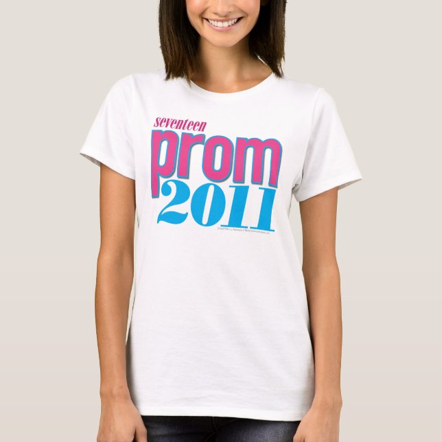 T-shirt Prom 2011 - Aqua (Devant)