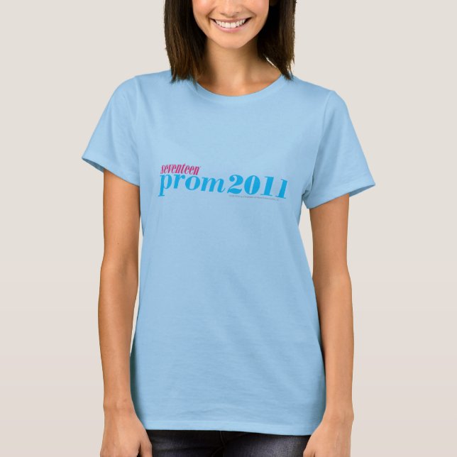 T-shirt Prom 2011 - Aqua (Devant)