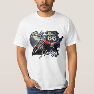 T-shirt Promenade à moto sur l'itinéraire historique Route