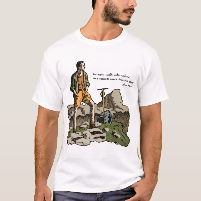 T-shirt Promenade avec la nature (Devant)