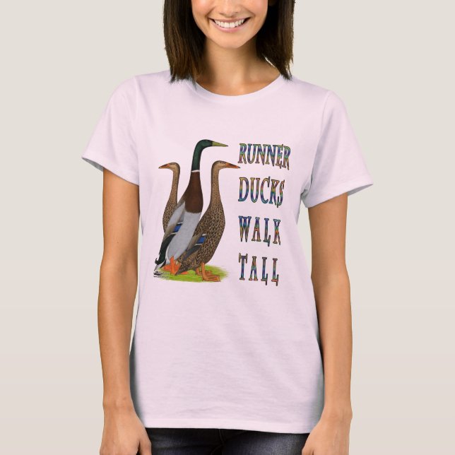 T-shirt Promenade de canards de coureur grande (Devant)