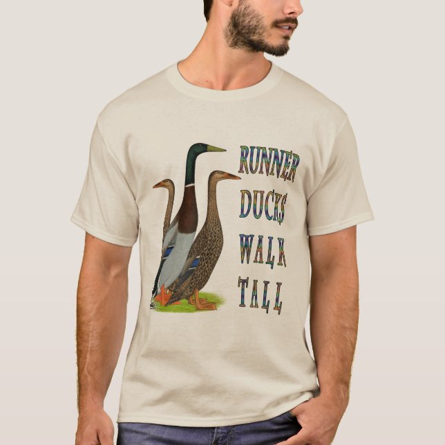 T-shirt Promenade de canards de coureur grande (Devant)
