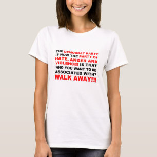 T-shirt Promenade de partie de Démocrate loin