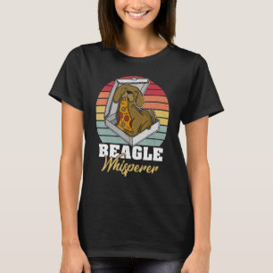 T-shirt Promenade de pizza pour chien Beagle Propriétaire