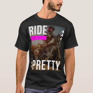T-shirt Promenade Pretty Lady Biker Lover2