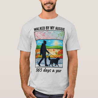 T-shirt Promené par mon Aussie | 365 jours par an, papa de