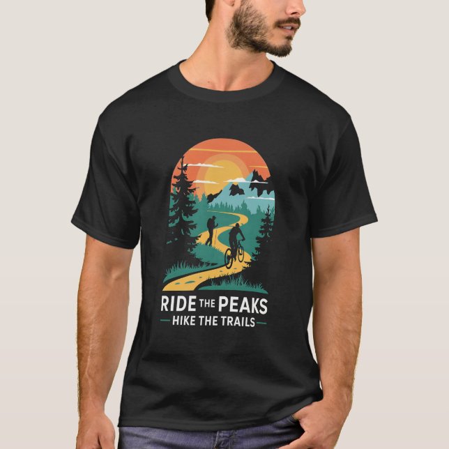 T-shirt Promenez-vous sur les sommets Randonner sur les se (Devant)
