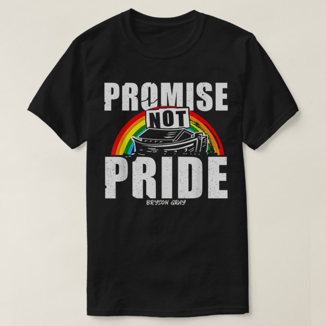 T-shirt Promesse non fière Bryson Grey (Design devant)