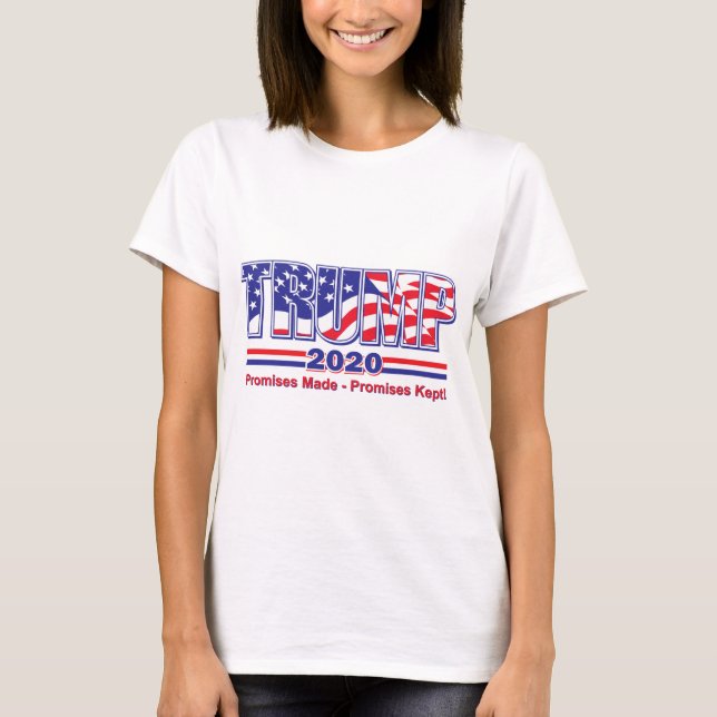 T-shirt Promesses de l'atout 2020 faites promesses gardées (Devant)
