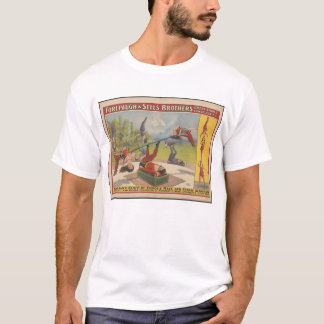 T-shirt promo de cirque d'art vintage