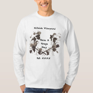 T-shirt Promo de vignoble avoir un grand jeu de jour Raisi