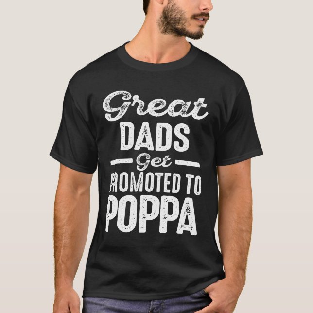 T-shirt Promoté Au Cadeau Poppa (Devant)