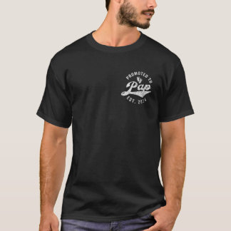 T-shirt Promoté Pour Pap Est 2024 Premier Grand-Père