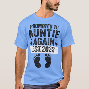 T-shirt Promoted To Auntie Again Est 2022 Pregnancy Premiu