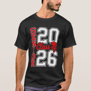 T-shirt Promotion 2026 Terminale 26 Rouge Diplômé