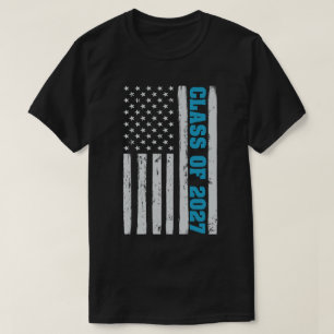 T-shirt Promotion 2027 Drapeau Américain Senior Usa