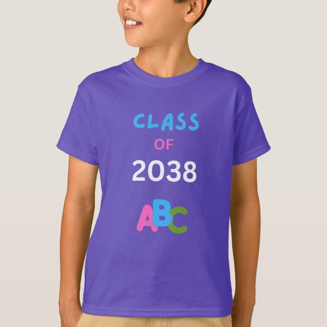 T-shirt Promotion 2038 avec abc (Devant)