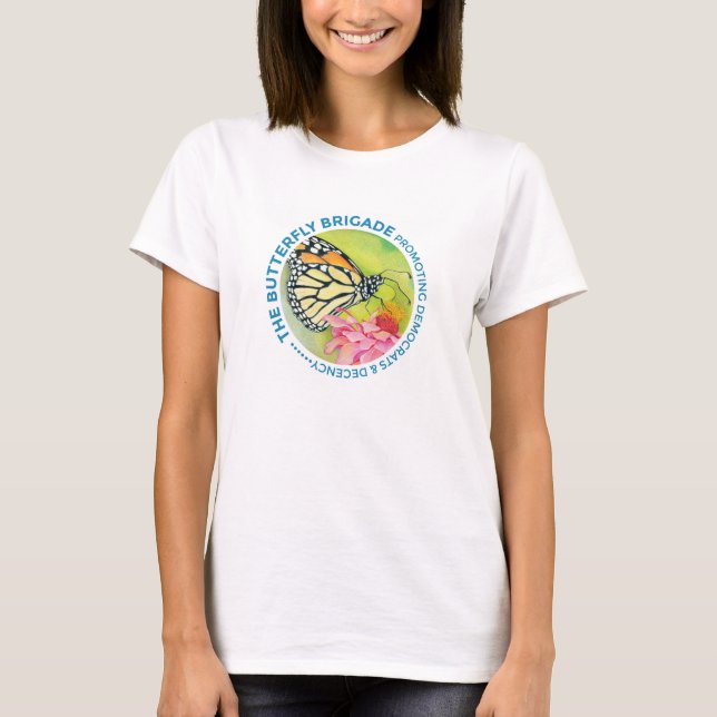 T-shirt Promotion de la Brigade papillon - Démocrates et D (Devant)