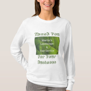T-shirt Promotion d'entreprise - photo à feuilles vertes E