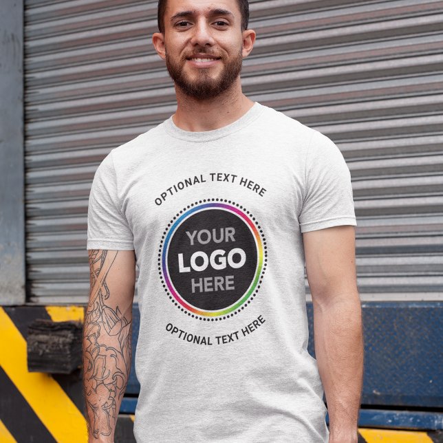 T-shirt Promotional Business Shirt. Logo and Curved Text (Créateur téléchargé)