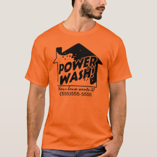 T-shirt promotionnel d'affaires de lavage de