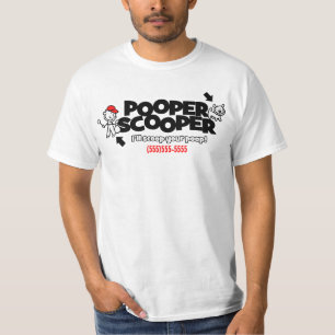 T-shirt promotionnel d'affaires de Pooper Scooper