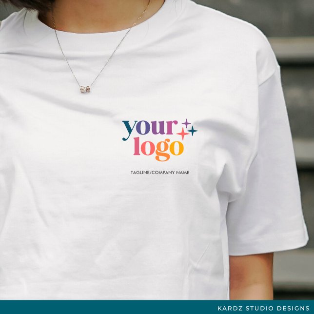 T-shirt promotionnel du logo commercial personnali (Créateur téléchargé)