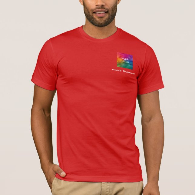 T-shirt Promotionnels Employé Votre Logo Ici Entreprise (Devant)