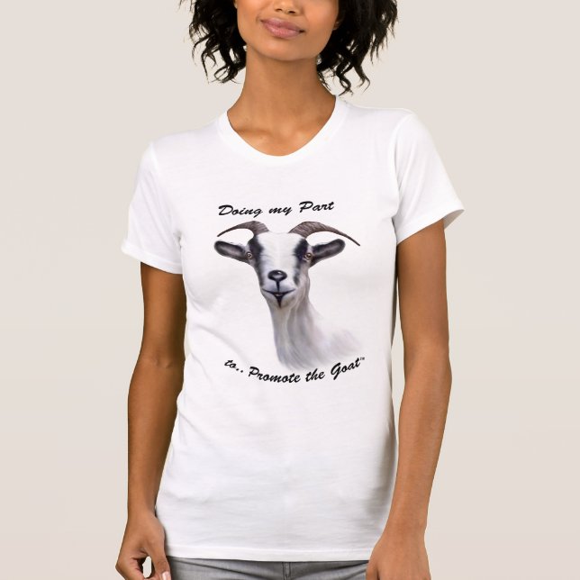 T-shirt Promouvoir la chèvre - Peinture de chèvre alpine P (Devant)