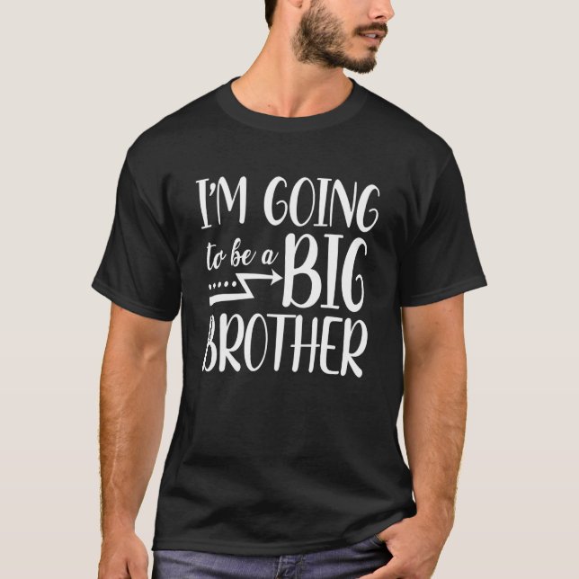 T-shirt Promu À Big Bro Leveled Jusqu'À Big Brothers Sib (Devant)