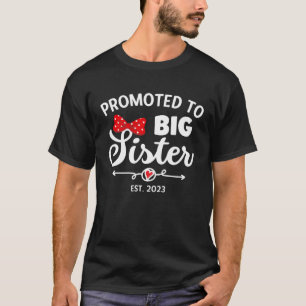 T-shirt Promu à Big Sister 2023 Toddler Girl Bientôt b