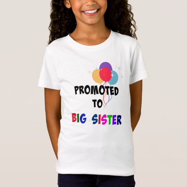 T-Shirt Promu à Big Sister, les ballons de fête (Devant)