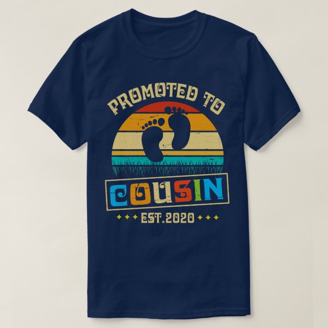 T-shirt Promu À Cousin Est 2020 Heureux Père Parent Da (Design devant)