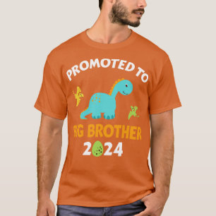 T-shirt Promu à grand frère 2024 avec dinosaure nouveau ba