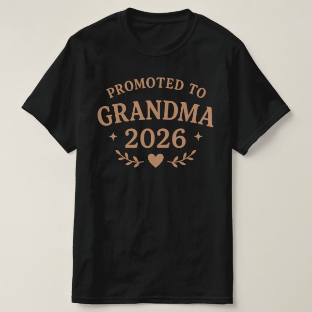 T-shirt Promu à Grand-mère 2026| Nouvelle idée de cadeau d (Design devant)
