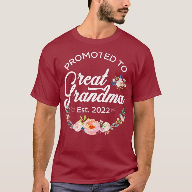 T-shirt Promu à Grand-mère Est 2022 Femmes Floral (Devant)