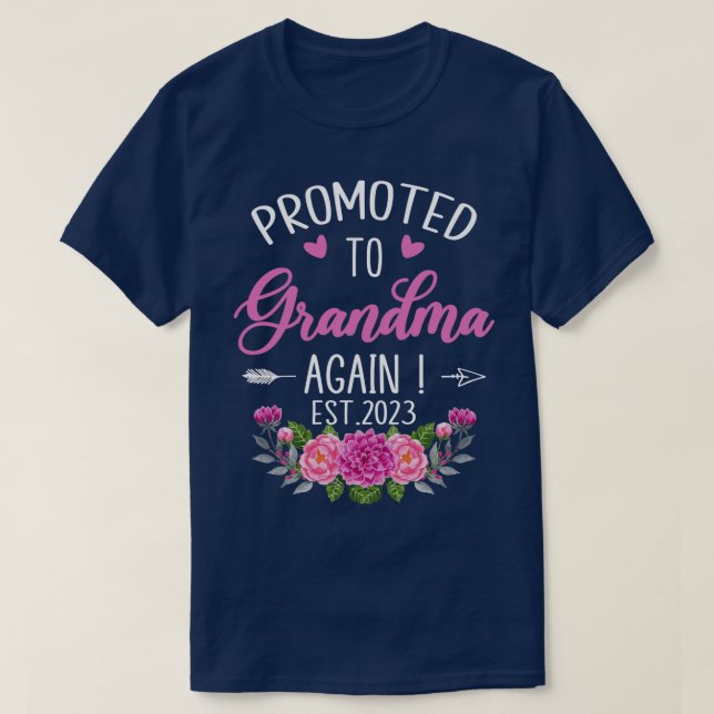 T-shirt Promu À Grand-Mère Est 2023 Grossesse Annou (Design devant)