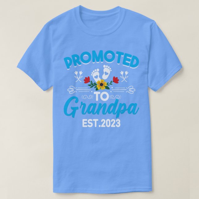 T-shirt Promu À Grand-Père Est 2023 Drôle Nouveau Grand-Pè (Design devant)