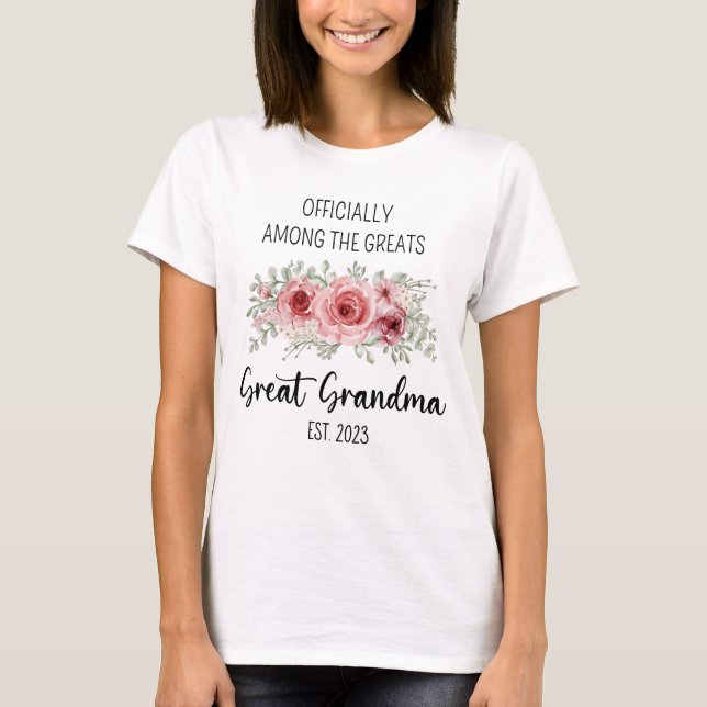 T-shirt Promu À Grande Grand-Mère EST 2023 Grossesse De Ch (Devant)